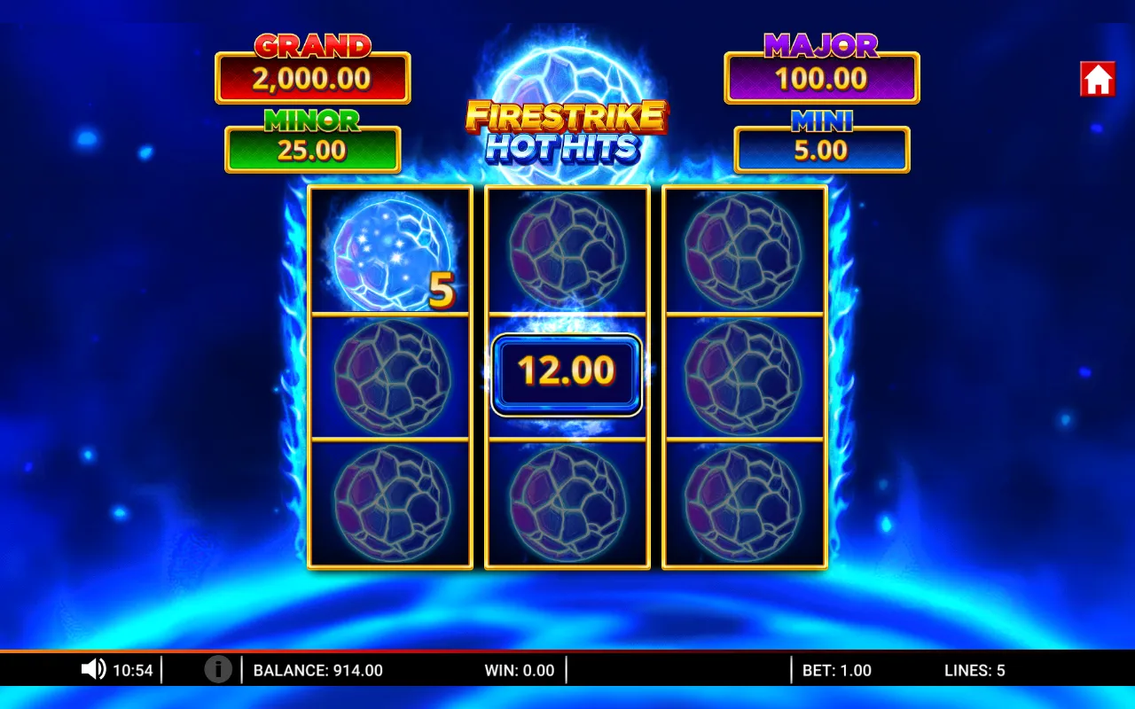 The MINI jackpot orb revealing a value of 5x