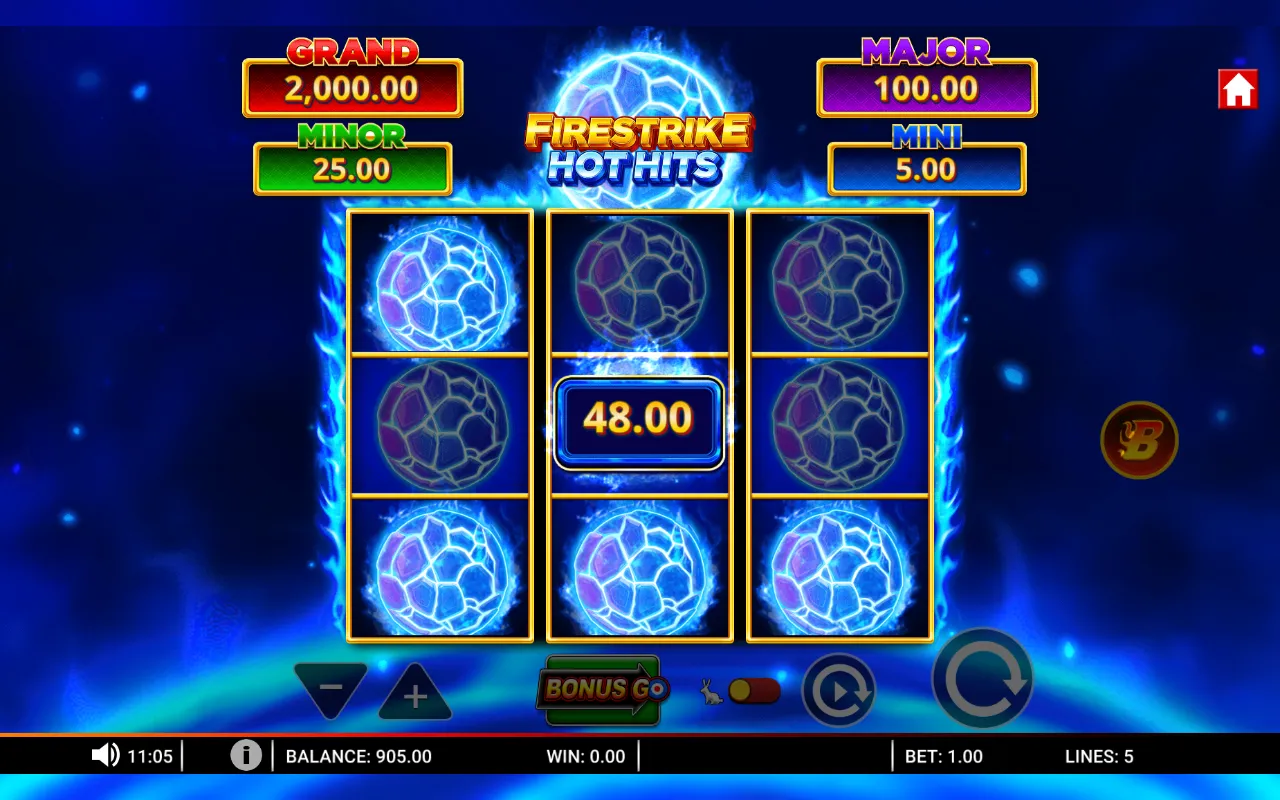 The Hot Hits Bonus collector filled at the end of a natural trigger