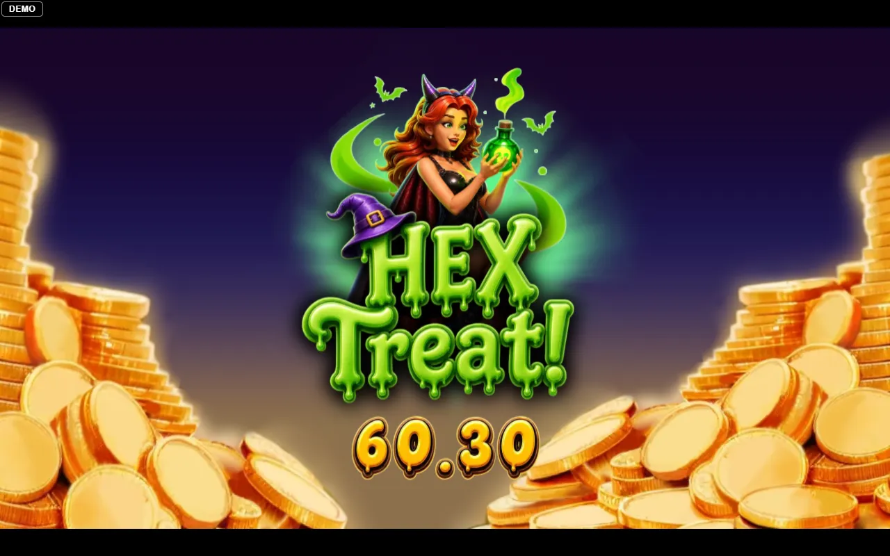 The Hex Treat card in Tempting Treats showing a 60.30 award on the final free spin