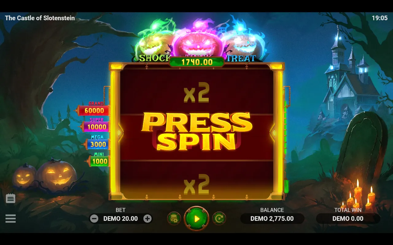 The Grand Reel of Fortune unlocked above the board after all five reels filled