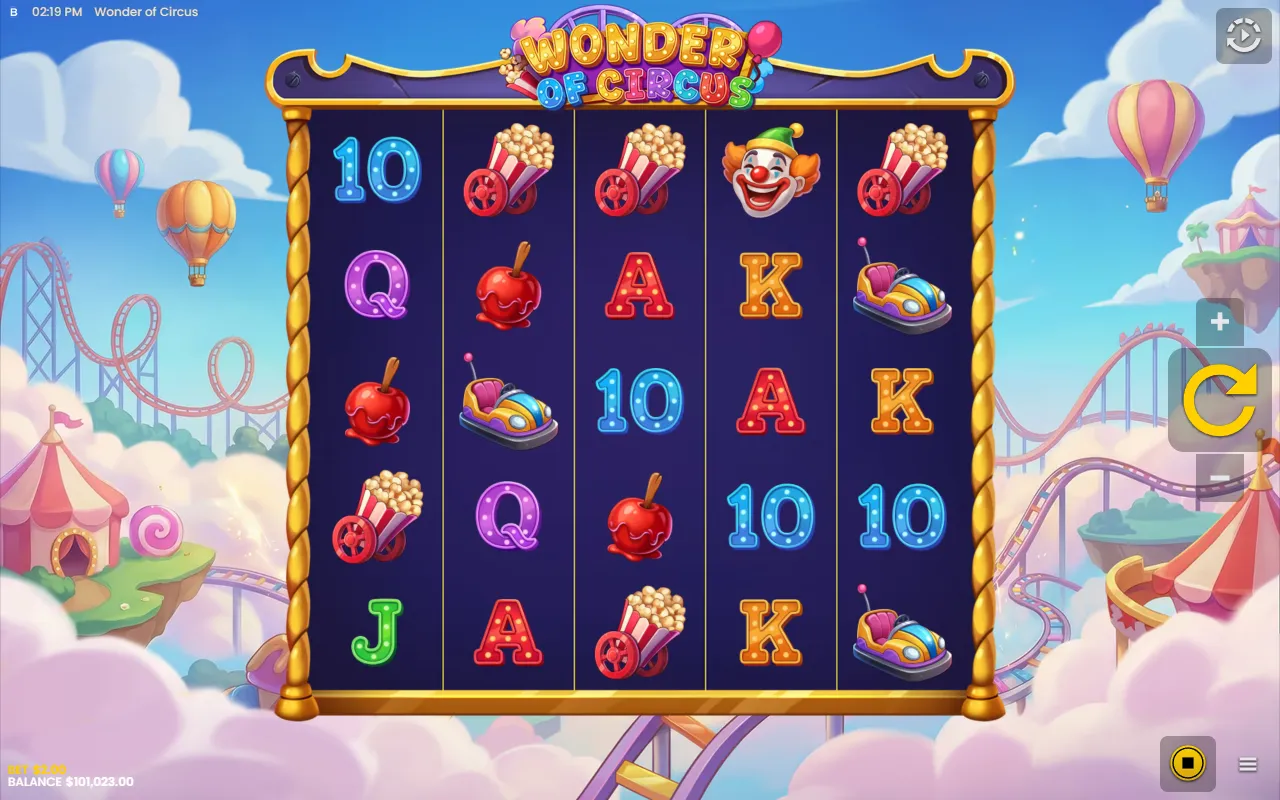 Wonder of Circus with the Bonus Boost mode switched on